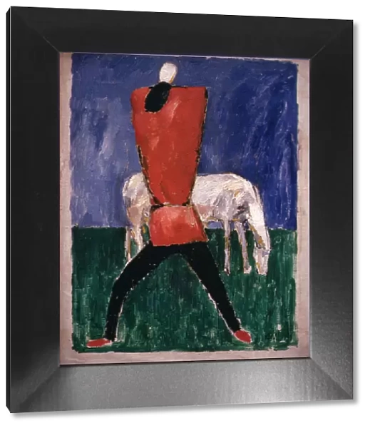 Man and Horse, 1933 (oil on canvas)