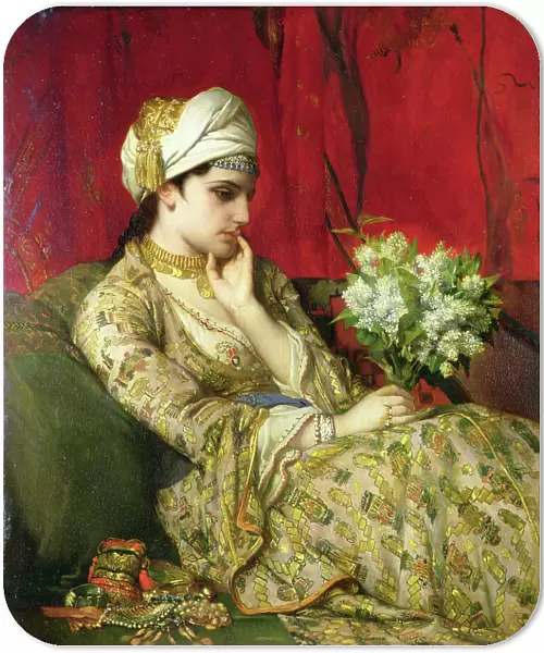 The Odalisque (oil on canvas laid down on board)