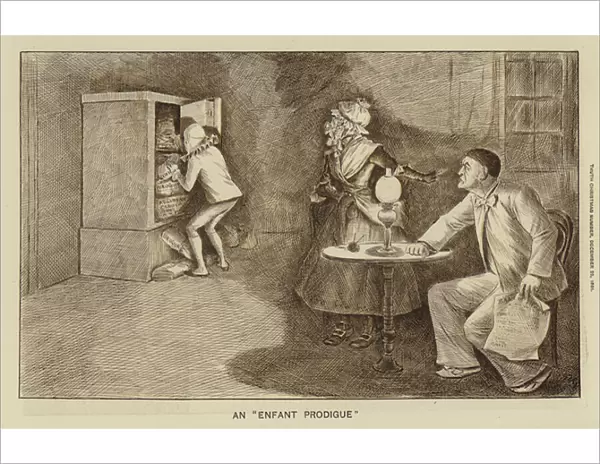An 'Enfant Prodigue': satire on Barings Banks overexposure to Argentinian and Uruguayan debt in the late 1880s and early 1890s (engraving)
