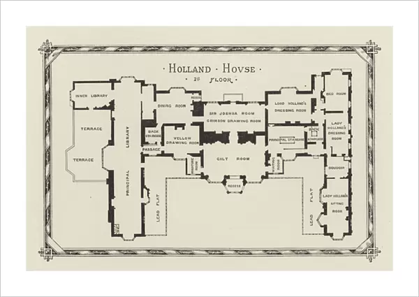 Holland House, 1st Floor (engraving)