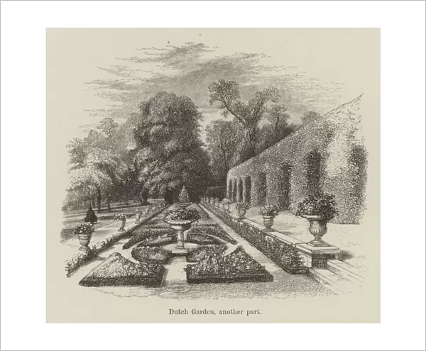 Dutch Garden, another part (engraving)