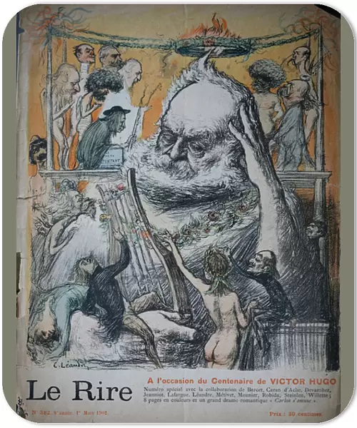 Centenary of the birth of Victor Hugo, illustration for Le Rire, 1902 (colour litho)