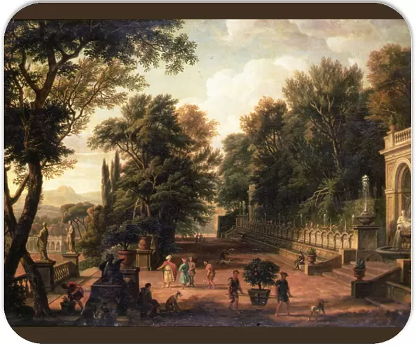 The Gardens at the Villa d Este, Tivoli, 1731 (oil on canvas)