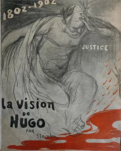 Cover of L Assiette au Beurre 47, Satirical in colour, February, La Vision de Hugo Victor, 1902 (lithograph)