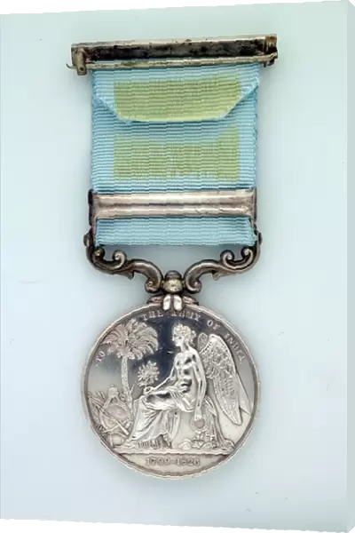 Army of India Medal 1799-1826, with clasp: Maheidpoor, Captain (later General) John Briggs, political assistant (metal)