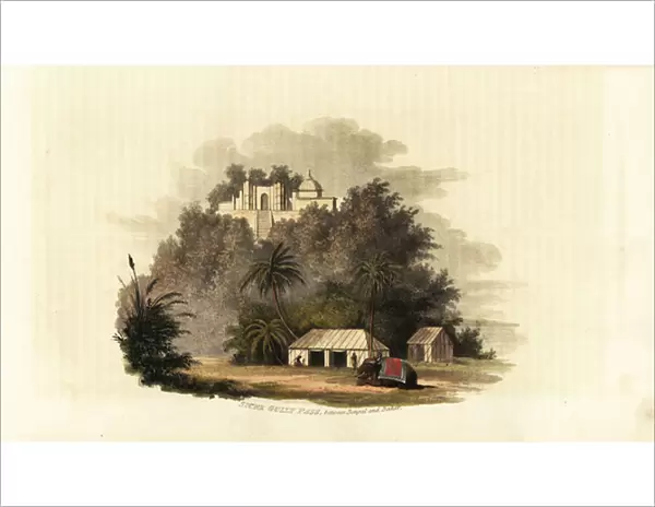 Sicre Gully or Siclygully Pass between Bengal and Bihar, 1823 (engraving)