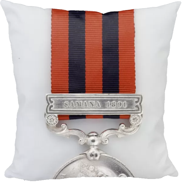 India General Service Medal 1854-95, Sepoy Jiwa Singh, 15th (The Ludhiana Sikh) Regiment of Bengal Infantry (metal)