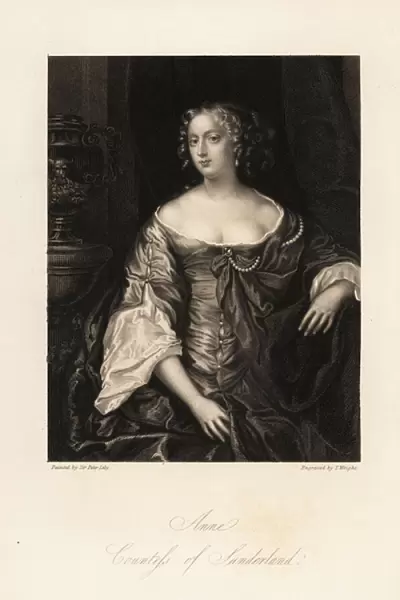 Portrait of Anne Spencer, Countess of Sunderland, one of the Windsor Beauties, formerly Anne Digby, 1646-1715