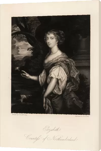 Portrait of Elizabeth Percy, Countess of Northumberland, wife to Joceline Percy, one of the Windsor Beauties, 1646-1690