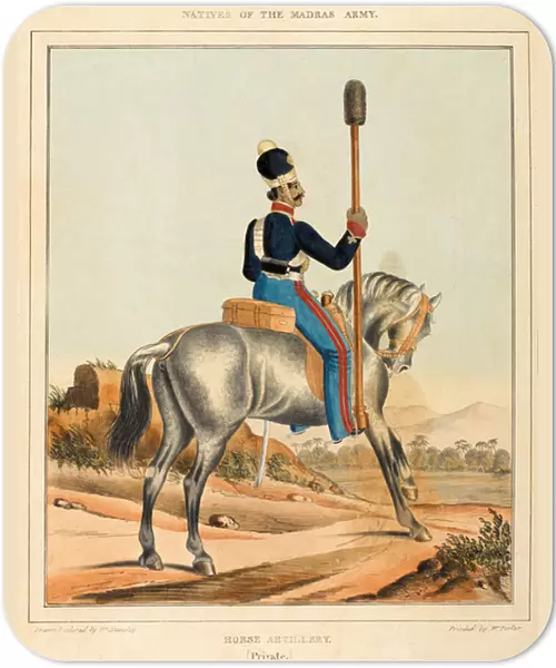 Golundauz of Madras Horse Artillery (colour litho)