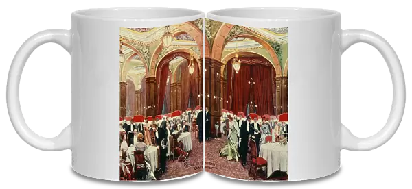 Claridges Hotel, London, c. 1900 (colour litho)