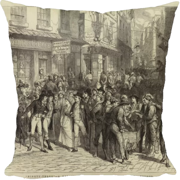 'Ninety-Three', a Parisian Street during the Reign of Terror (engraving)