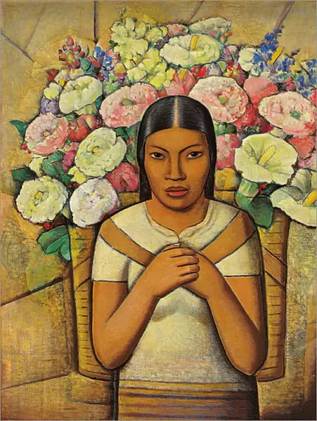 Flower Seller; Vendedora de flores, c. 1934 (oil on canvas)