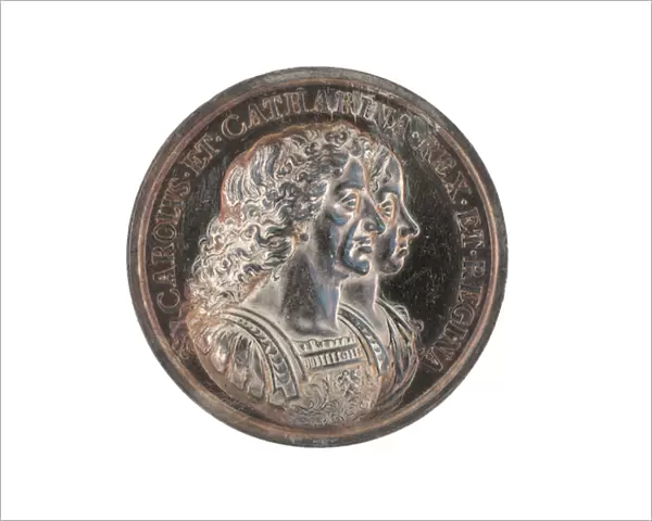 Silver medal commemorating the acquisition of Bombay on the marriage of King Charles II, c. 1670 (commemorative medal)