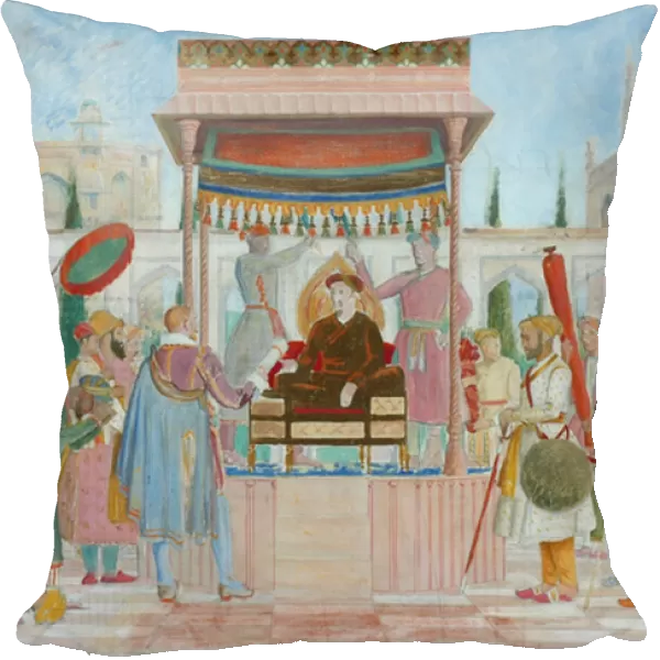 Sir Thomas Roes Embassy to the Court of Jehangir (oil & pencil on canvas)