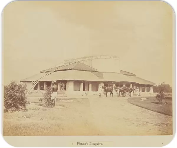 Planters bungalow, 1877 (albumen silver print)
