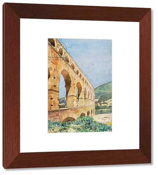 Pont du Gard, France, 1926 (w  /  c and pencil on paper)