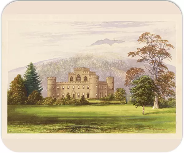 Inverary Castle, Argyll, Scotland. 1880 (engraving)