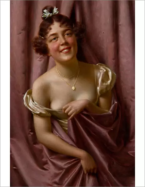 Lady in Purple (oil on canvas)