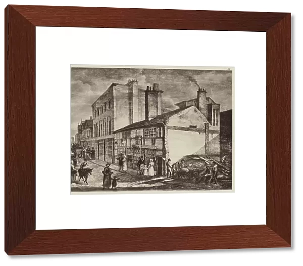 Old Manchester: Middle of Market Street (litho)
