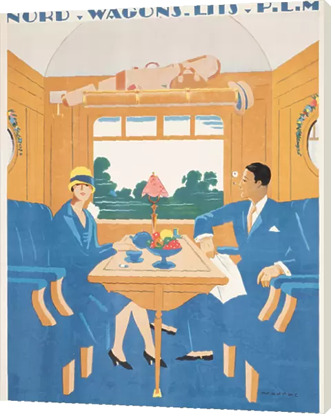 Advertising poster for the London to Vichy Pullman express train, 1927 (colour lithograph)