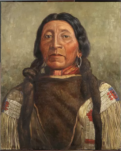 Pedro Cav-eta or Kai-ee-te (oil on canvas mounted on panel)