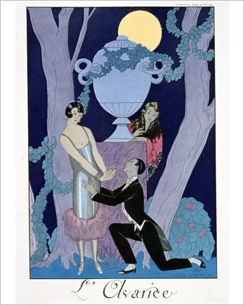 Avarice, 1924 (pochoir print)