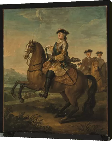 Portrait equestre de Louis XV (oil on canvas)