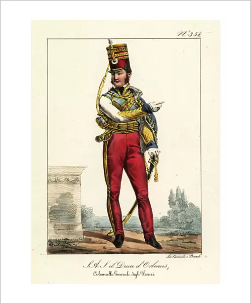 Louis Philippe, last King of France. 1825 (lithograph)