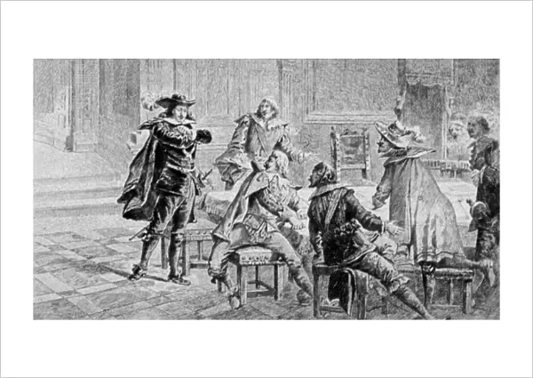 Scene from Ruy Blas by Victor Hugo, 1887 (engraving)