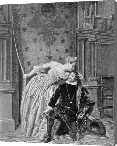 Scene from Ruy Blas by Victor Hugo, 1887 (engraving)