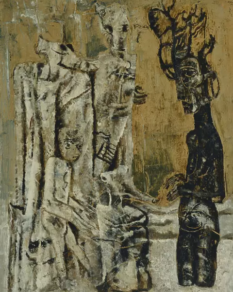 Fetishes; Les Fetiches, 1928 (oil on paper laid down on panel)