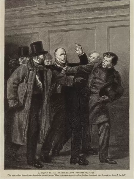 Illustration for The History of a Crime, by Victor Hugo (engraving)
