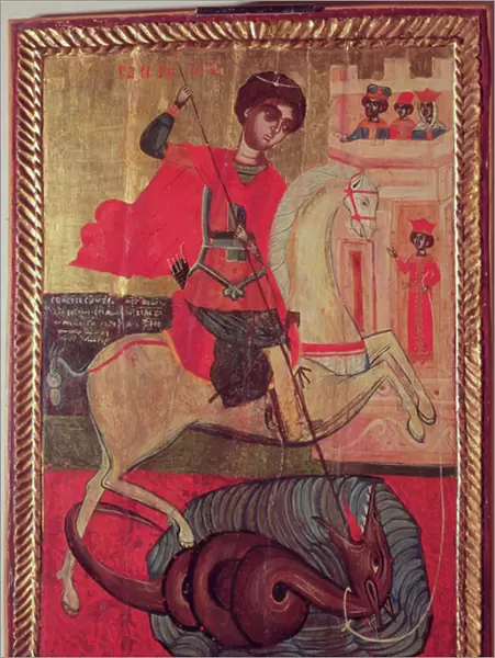 St. George and the Dragon, 1667 (oil on panel)