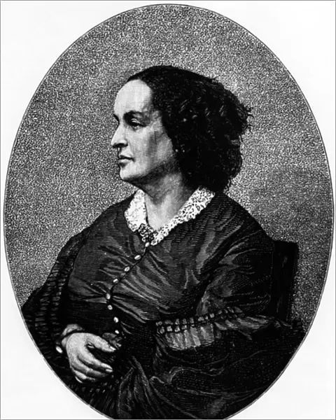 Adele Foucher, Victor Hugos wife, c. 1854 (engraving)
