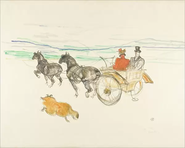 Double harness, 1897 (litho with w / c on paper)