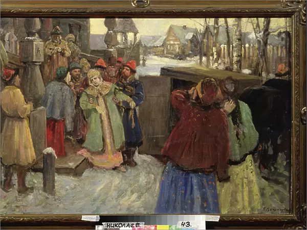 The Arrest of Tsarevna Sophia (oil on canvas)