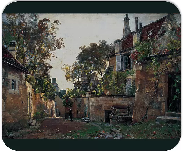 My uncle Pescherard's house at the castle in Loches. 1882 (oil on canvas)
