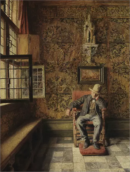 The Man in the Chair, 1875 (oil on canvas)