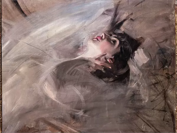 Half Length of Young Woman lying down, 1901 (oil on canvas)