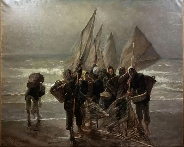 Shrimpers at Mariakerke, 1885-89 (painting)