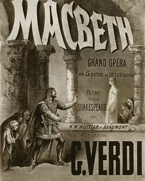 Poster for the opera Macbeth by Giuseppe Verdi (poster)