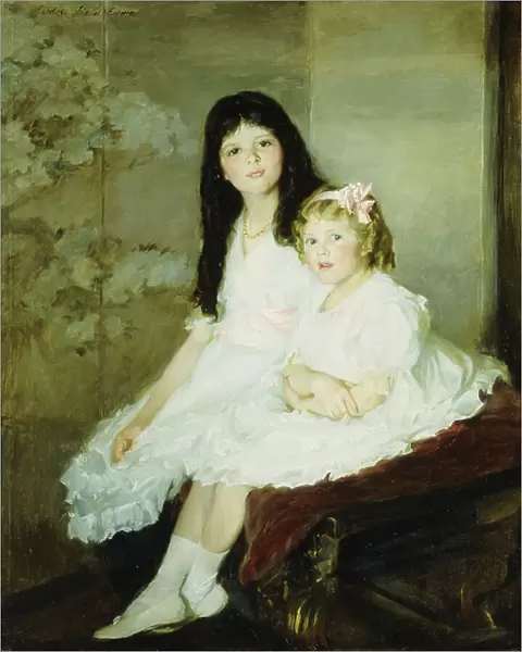 Miss Ginny and Polly, (oil on canvas)
