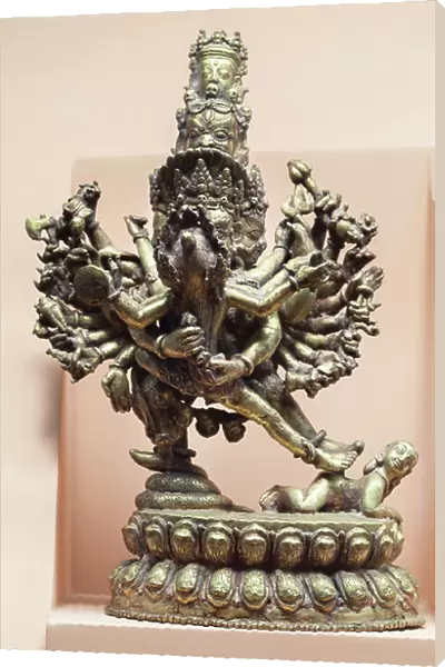 Chakrasamvara and Vajravarahi, Nepal (bronze and gilt)