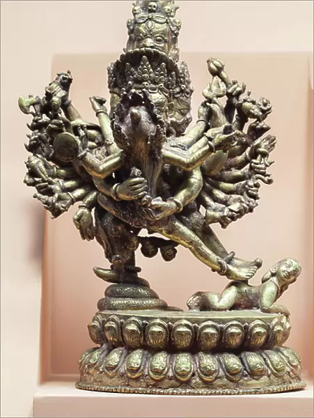 Chakrasamvara and Vajravarahi, Nepal (bronze and gilt)