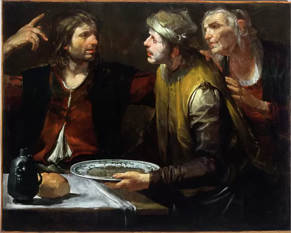 Esau sells his birthright, 1640 (oil on canvas)