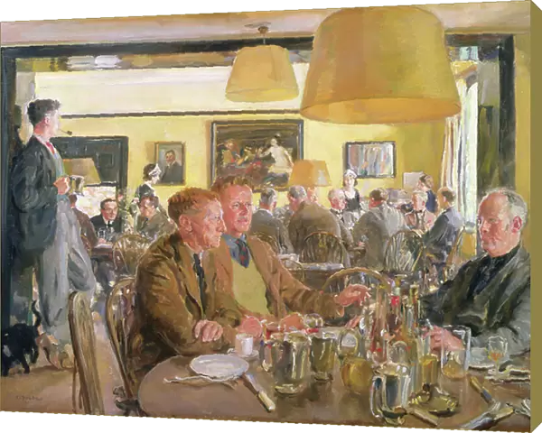 Lunch at the Chelsea Arts Club, 1933 (oil on canvas)