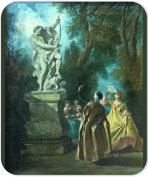 The Persian and the statue, 18th century (oil on canvas)