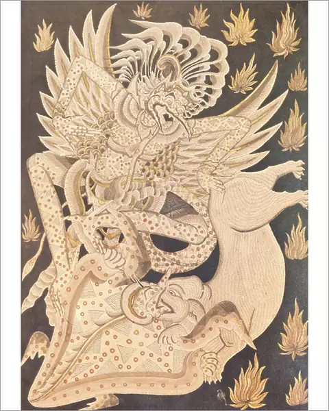 The garuda bird, 1928 (wash technique and gold paint on paper)