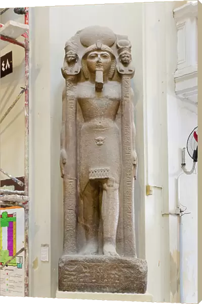 Ramses II as a standard bearer, reign of Ramses II, pink granite, from Tanis, Egyptian Museum, Cairo, Egypt